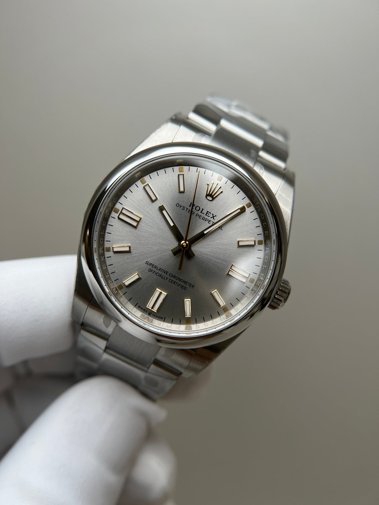 RLX Oyster Perpetual (Reference 124300 Silver Dial)