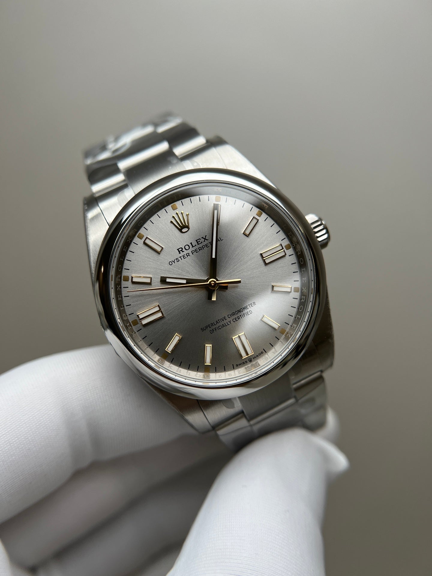 RLX Oyster Perpetual (Reference 124300 Silver Dial)