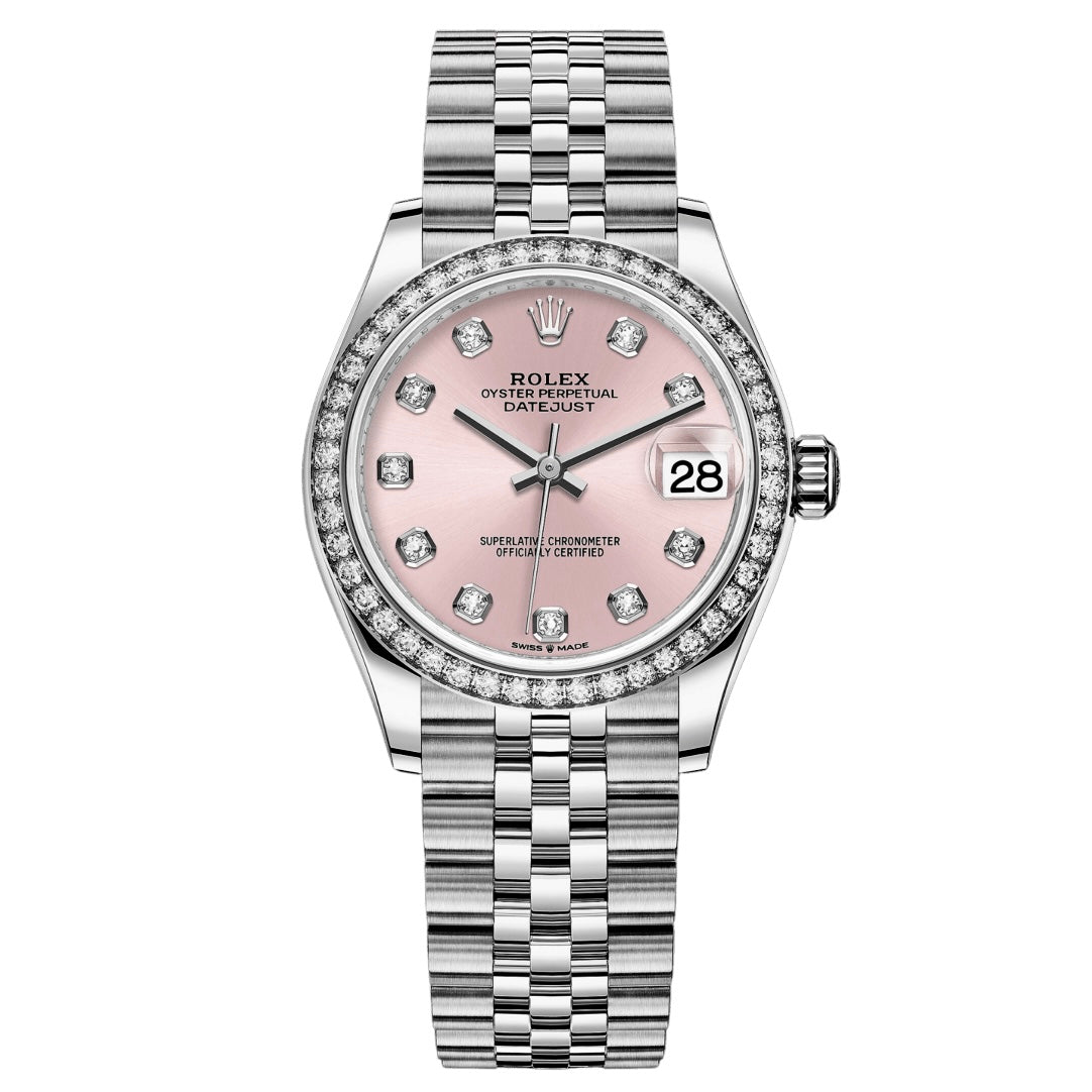 RLX Datejust Pink Sunray dial