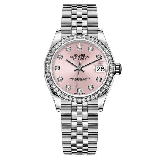 RLX Datejust Pink Sunray dial