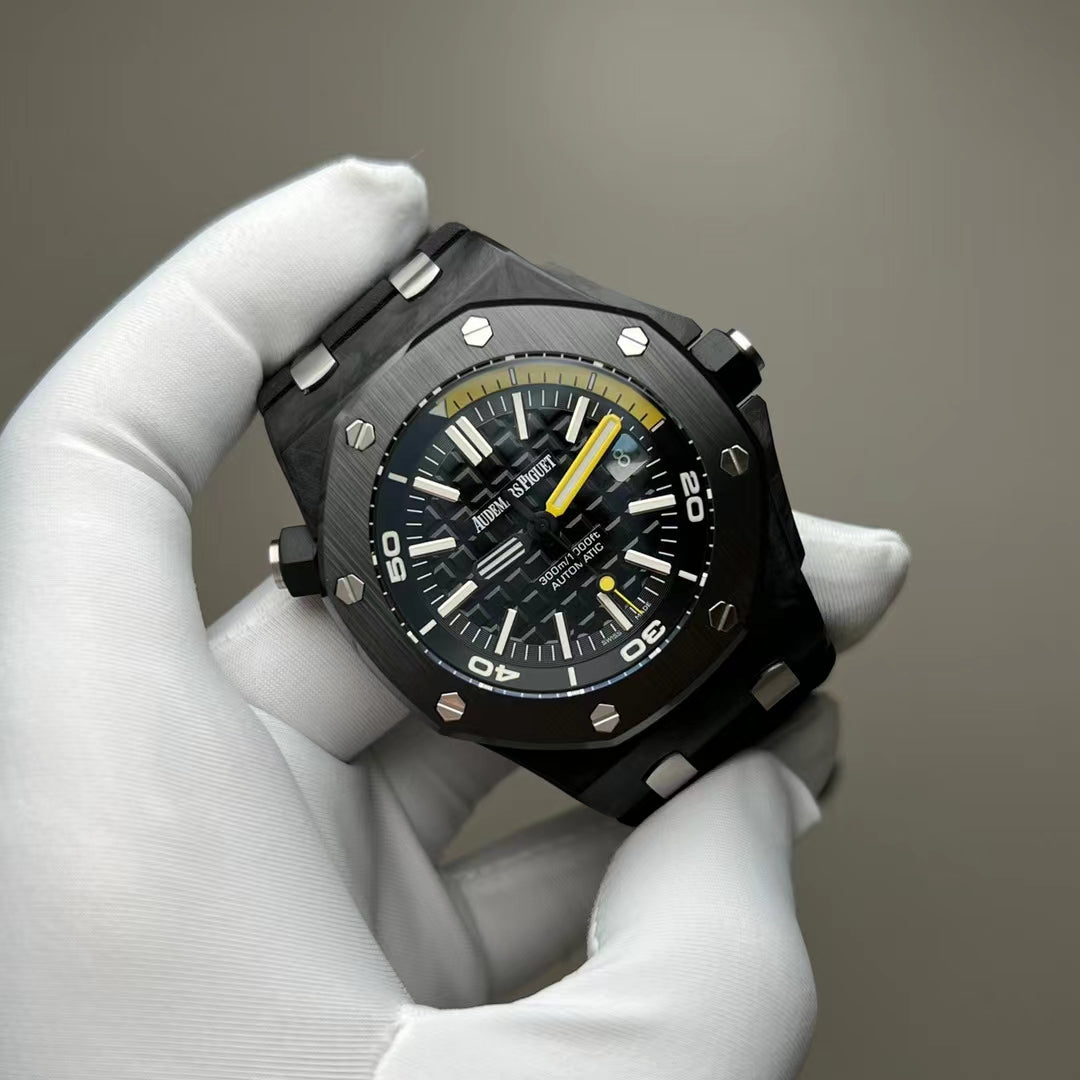 APW Royal Oak Offshore Diver (Black dial with yellow accents)