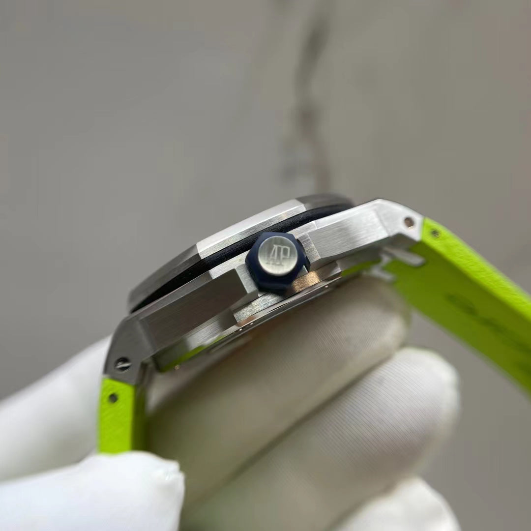 APW Royal Oak offshore diver (bright green dial)
