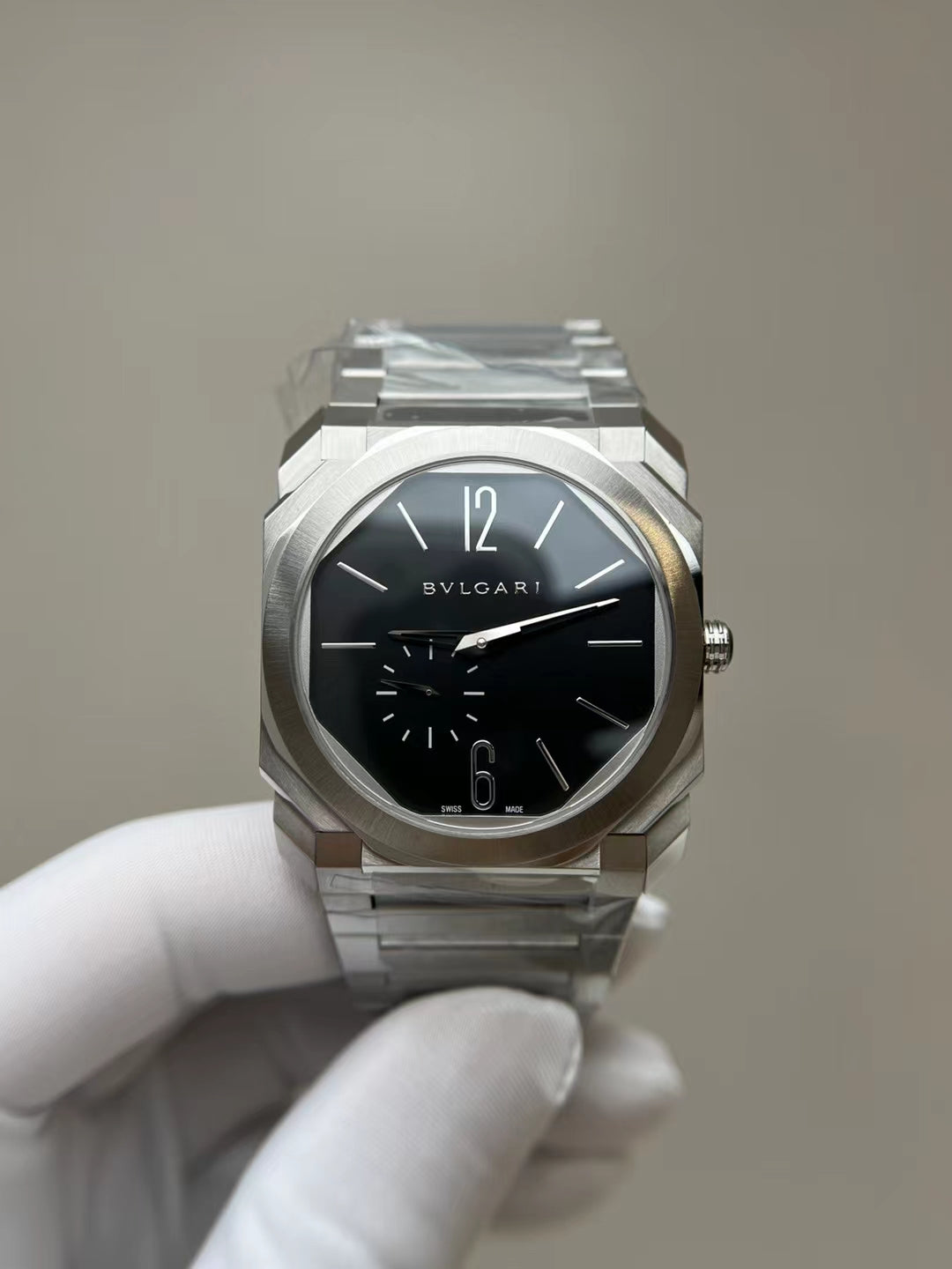 BLG Octo Finissimo Automatic (Steel, Black Dial)