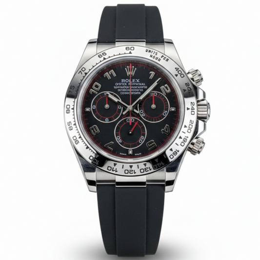 RLX Cosmograph Daytona (Oysterflex, black dial & red accents)