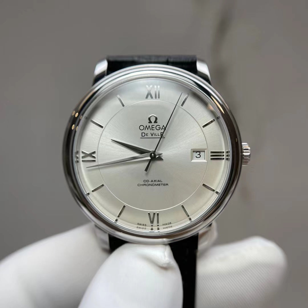 OMG De Ville Co-Axial Chronometer (Silver dial)