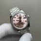 RLX Datejust Pink Sunray dial