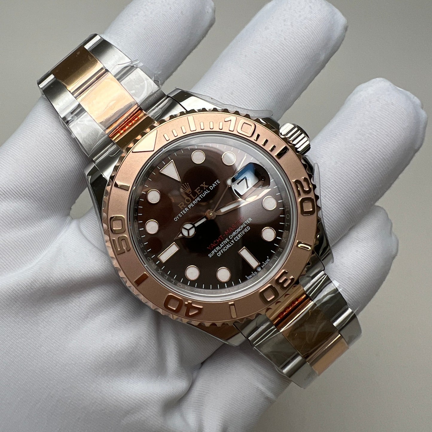 RLX Yacht-Master 40 (Everose Rolesor / Chocolate Dial)