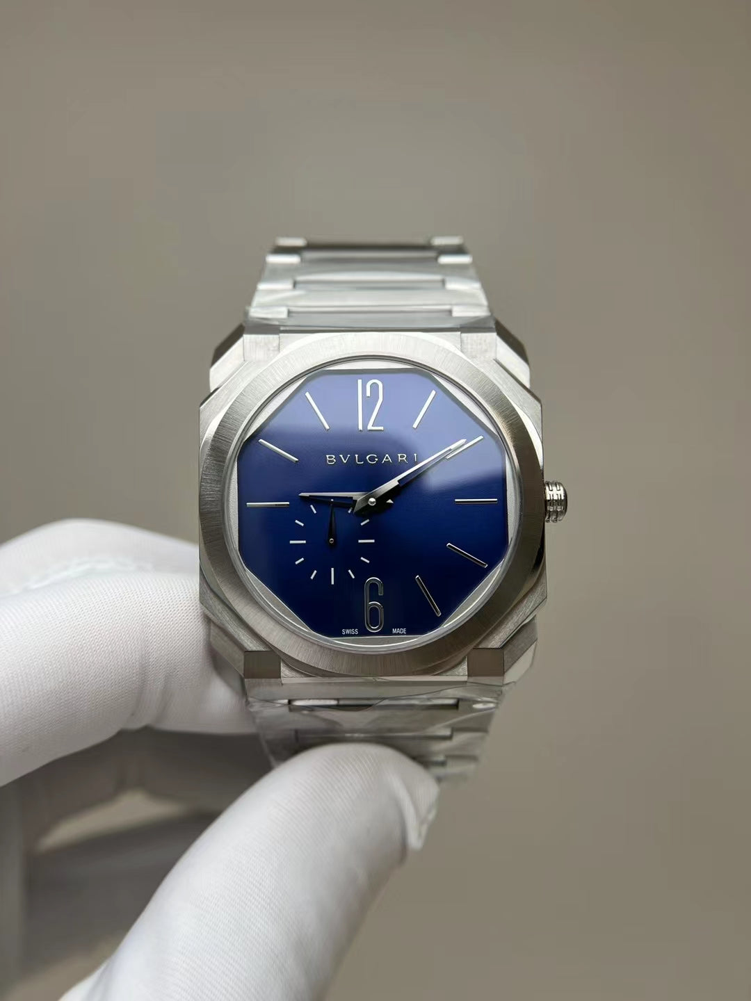 BLG Octo Finissimo Automatic (Steel, Blue Dial)
