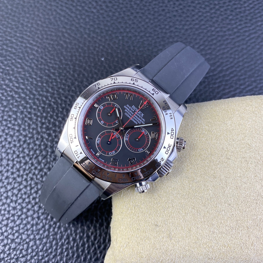 RLX Cosmograph Daytona (Oysterflex, black dial & red accents)