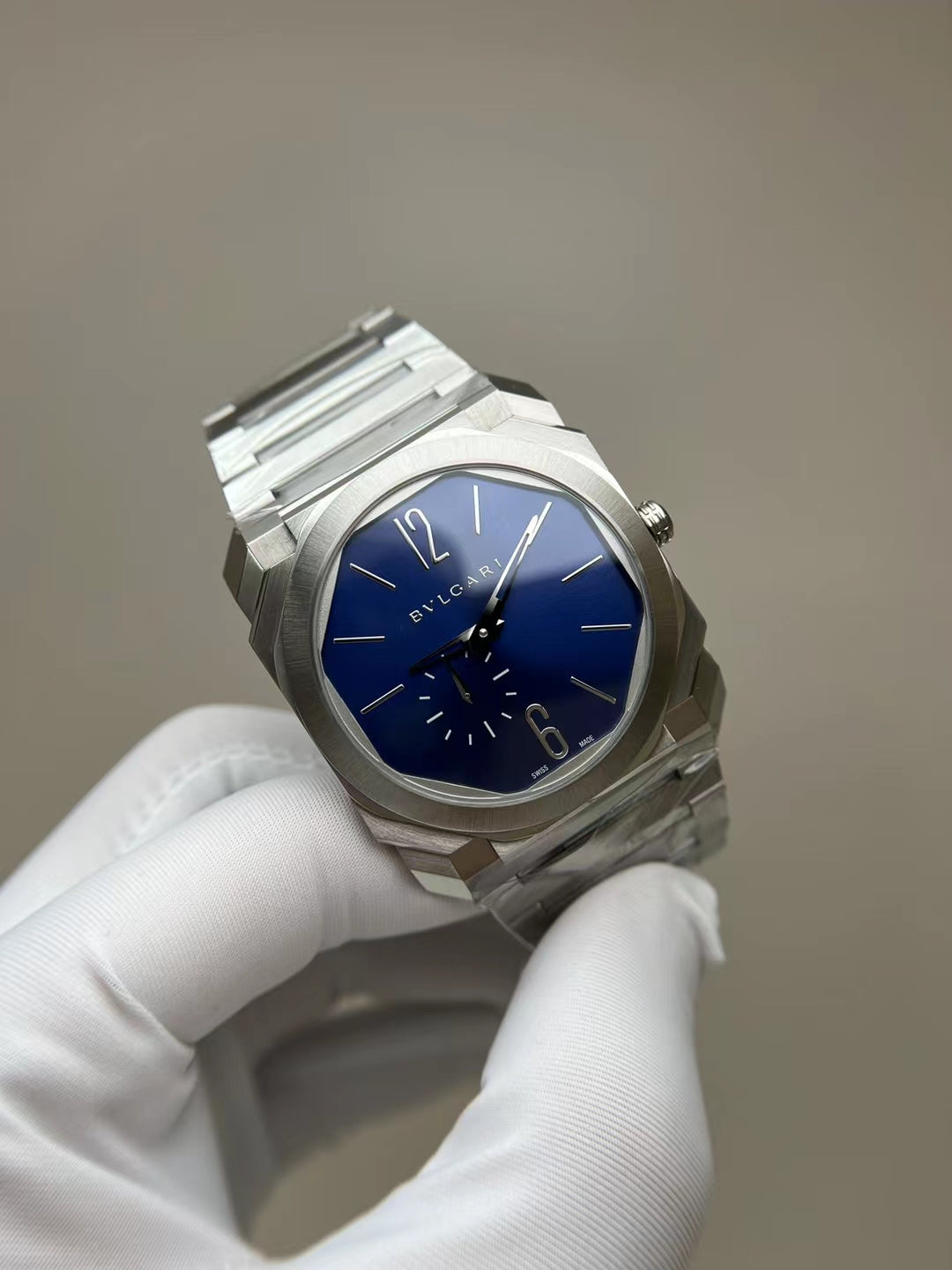 BLG Octo Finissimo Automatic (Steel, Blue Dial)